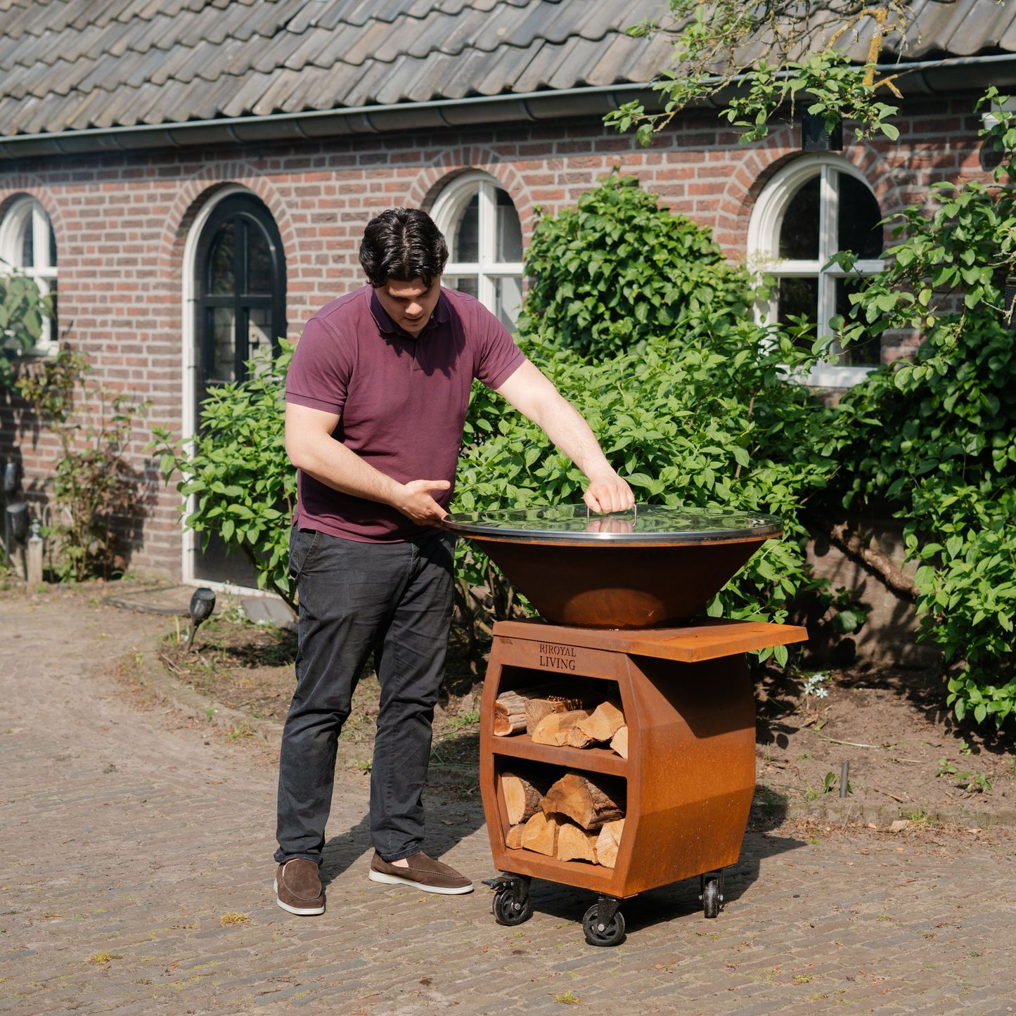 Rostfritt stål 304 BBQ Plancha täckplåt