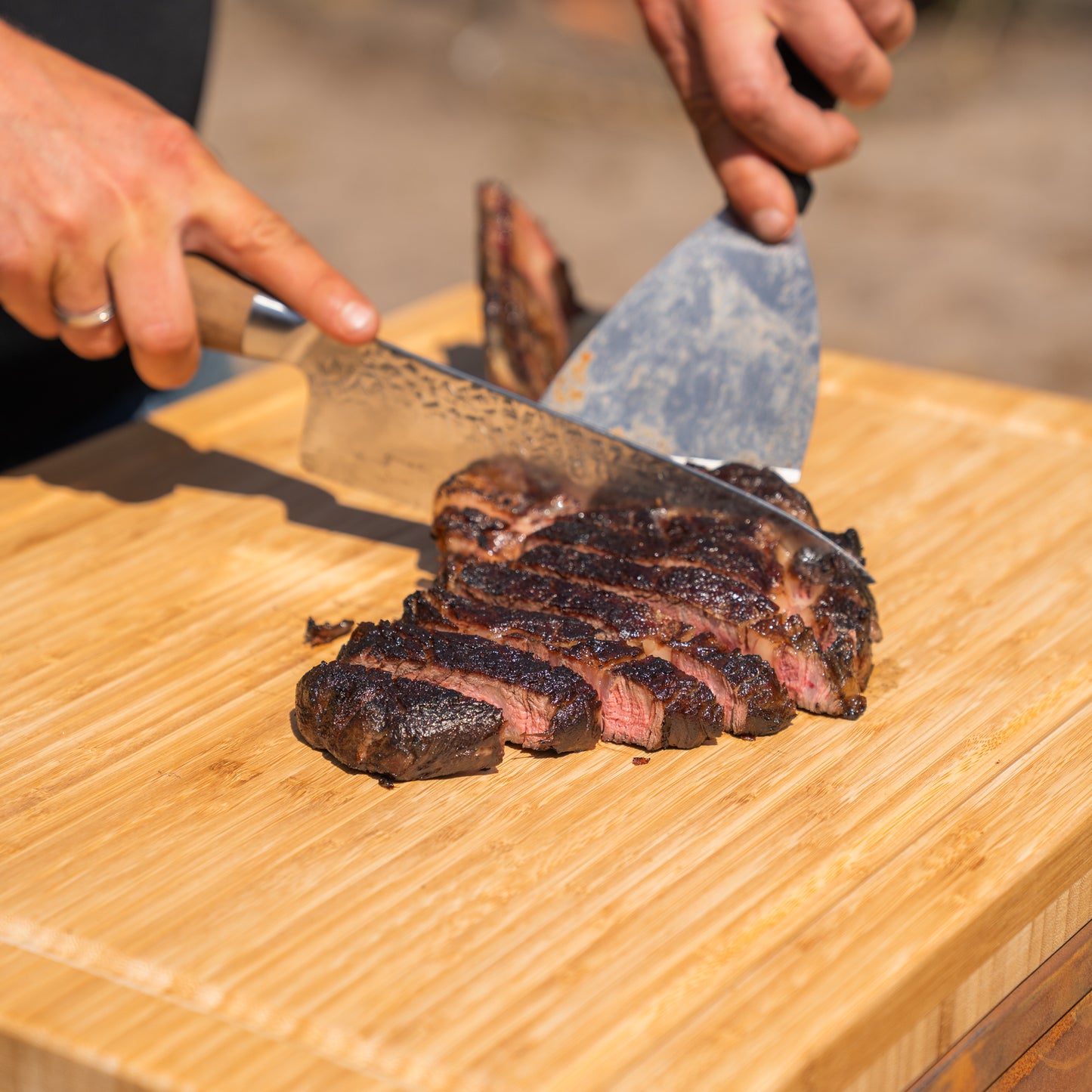 BBQ Plancha Table - Tabla Cortar Cortensteel - With Cutting Board